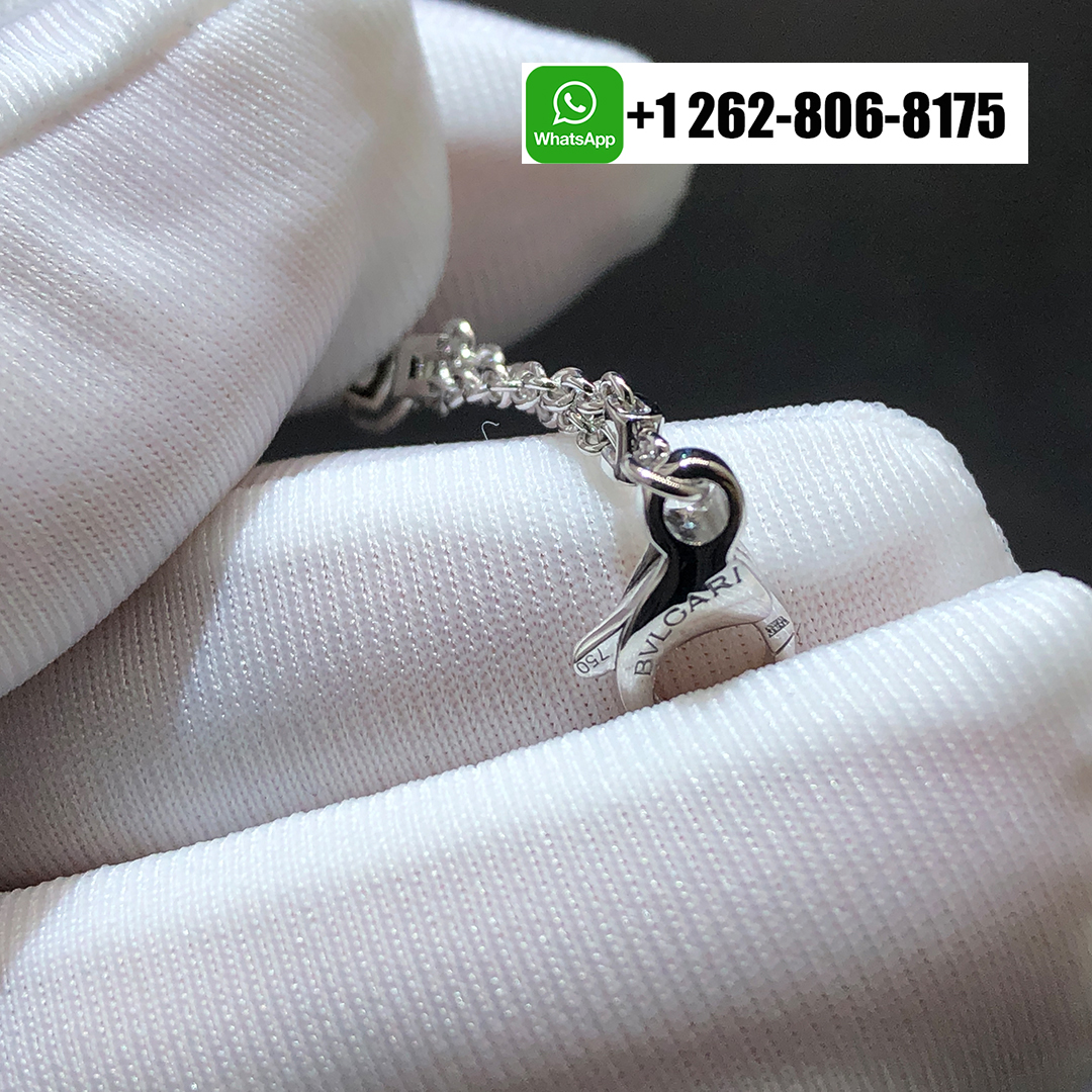 Bvlgari Bvlgari Openwork 18k White Gold Full Pavé Diamonds Bracelet 357939