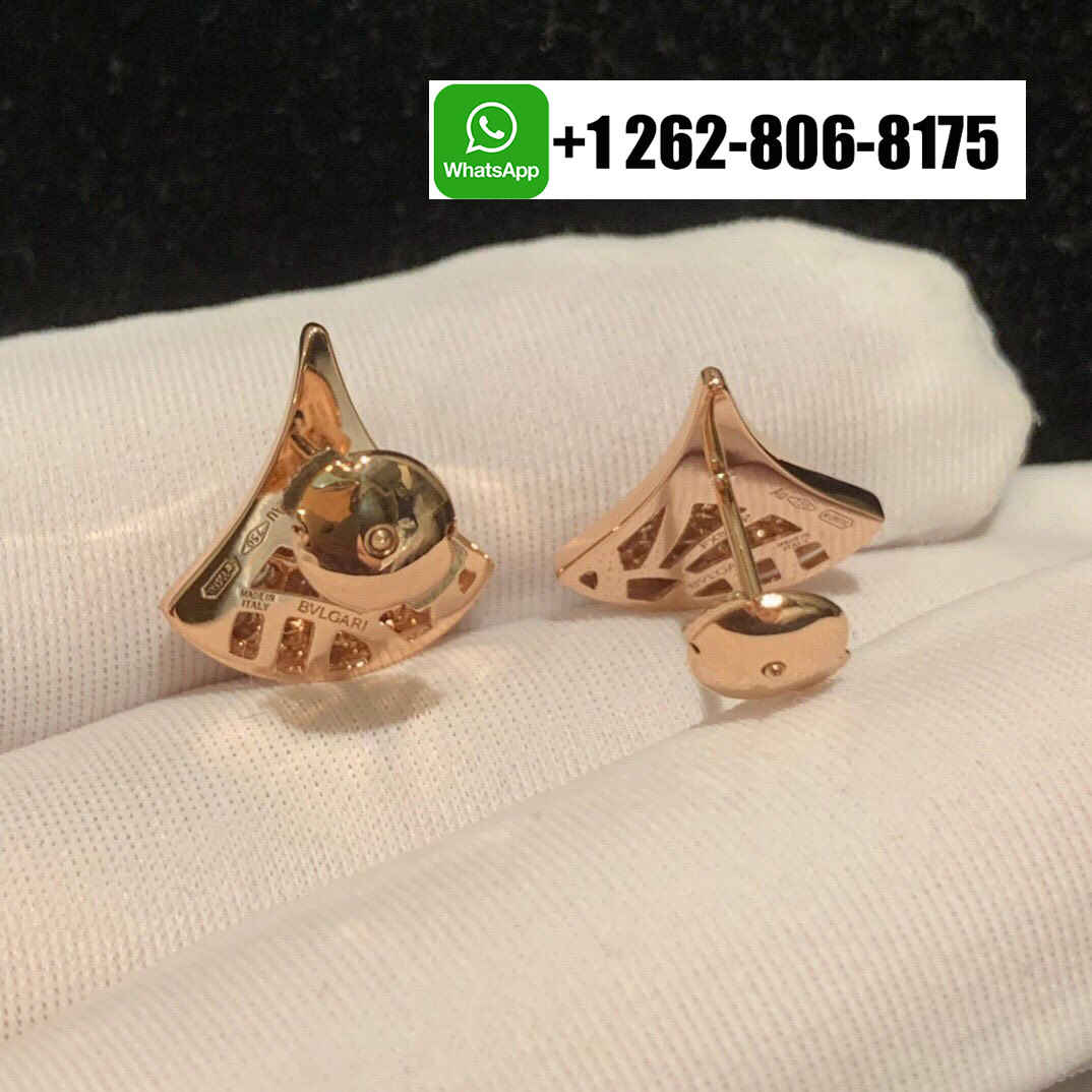 Bvlgari Divas’ Dream Pavé Diamonds Earrings 18k Rose Gold