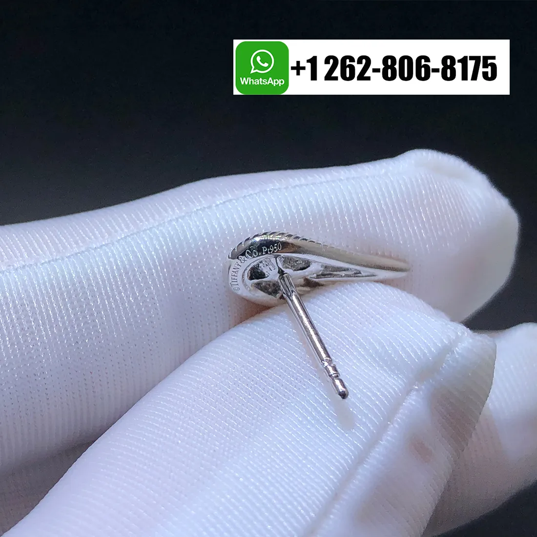 Bird on a Rock by Tiffany Platinum with Diamonds Wings Drop Earrings