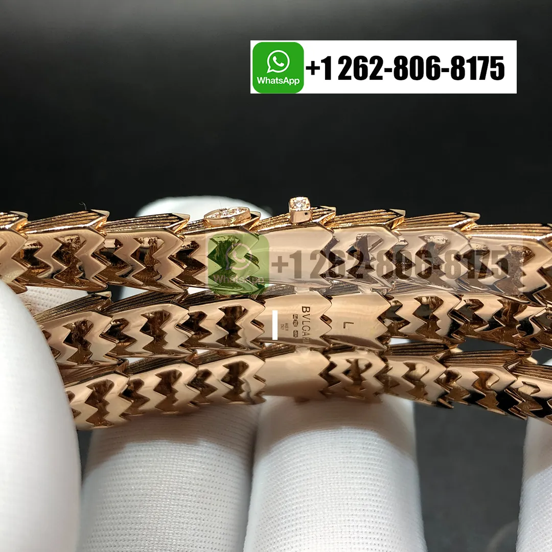 Bvlgari Serpenti Diamonds Three-circle High Jewelry Necklace in 18k Rose Gold