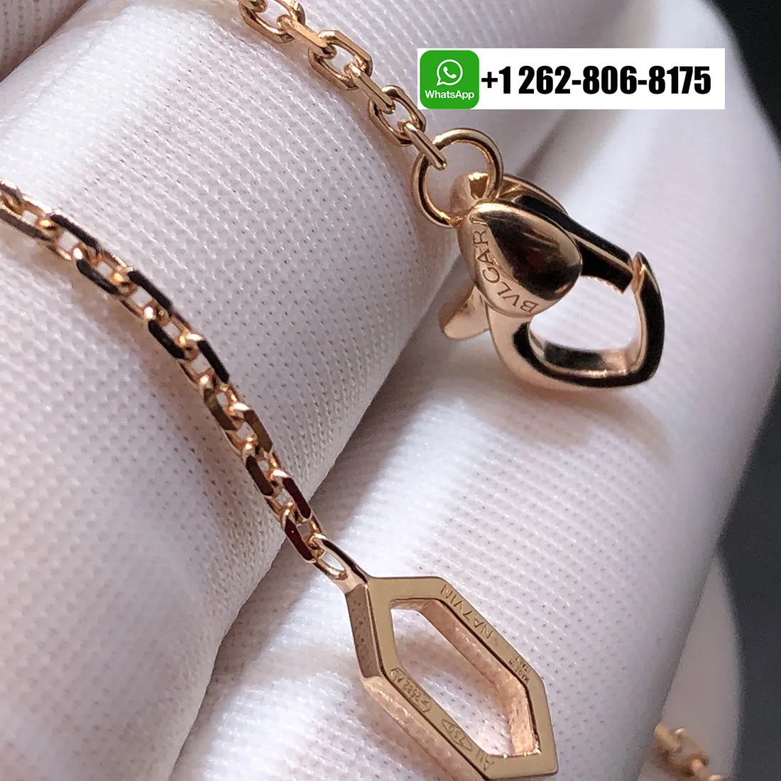 Bvlgari Serpenti Seduttori 18K Rose Gold Necklace with Diamond, Malachite and Blue Sapphire 356782