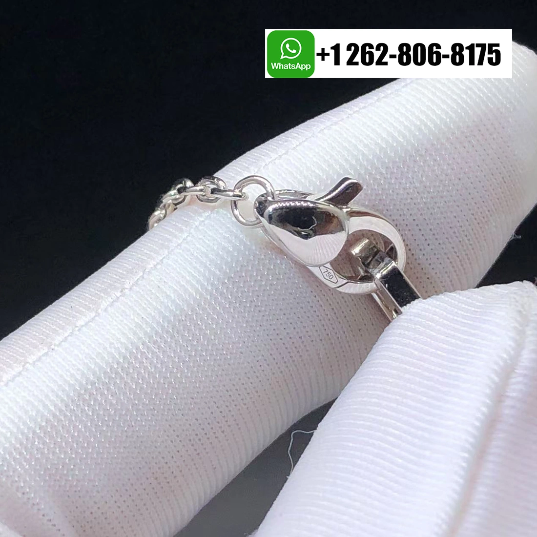 Bvlgari Serpenti Seduttori 18k White Gold Pavé Diamonds Pendant Necklace with Emerald Eyes 352752