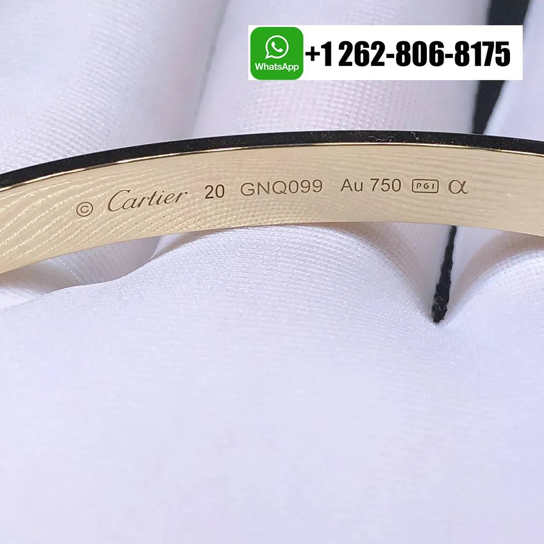 Cartier Love Full Pave Diamond 6.1mm Bracelet in 18k Yellow Gold CRN6726917