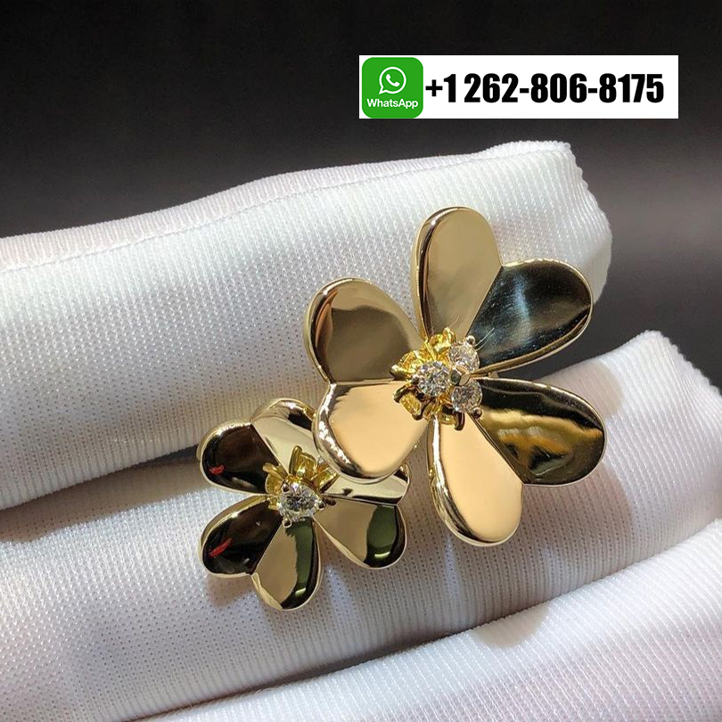 Van Cleef & Arpels Frivole Between the Finger Ring 18k Yellow Gold with Diamonds VCARPJMD00